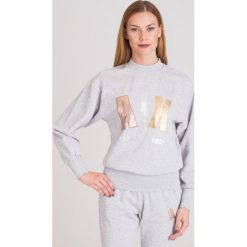 BLUZA ARMANI EXCHANGE. Szare bluzy damskie Armani Exchange, z dresówki, klasyczne, bez kaptura. Za 230,45 zł.