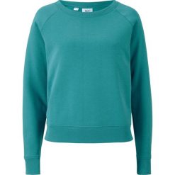 Bluza dresowa bonprix matowy kobaltowy. Niebieskie bluzy dresowe damskie bonprix, z dresówki, bez kaptura. Za 37,99 zł.