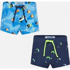 Mayoral - Kąpielówki dziecięce 86-98 cm (2-pack). Niebieskie kąpielówki chłopięce Mayoral, bez wzorów, z elastanu. Za 92,90 zł.