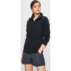 Columbia - Bluza. Czarne bluzy damskie Columbia, s, bez wzorów, z poliesteru, z krótkim rękawem, krótkie, bez kaptura. Za 129,90 zł.