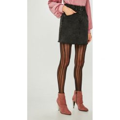 Answear - Spódnica. Szare spódniczki damskie ANSWEAR, s, bez wzorów, z elastanu, mini, dopasowane. W wyprzedaży za 79,90 zł.