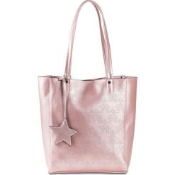 Torba shopper bonprix stary róż - srebrny kolor. Różowe torby damskie na zakupy marki bonprix. Za 89,99 zł.