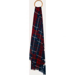 Tommy Jeans - Szal. Niebieskie szaliki damskie Tommy Jeans, bez wzorów, z bawełny. Za 179,90 zł.
