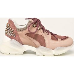 Twinset - Buty. Różowe buty sportowe damskie Twinset, ze skóry. W wyprzedaży za 769,90 zł.