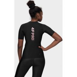 Koszulka kompresyjna damska 4FPro TSDF400 - czarny. Czarne t-shirty damskie 4f, xs, bez wzorów, z dzianiny, sportowe, bez kołnierzyka. W wyprzedaży za 59,99 zł.