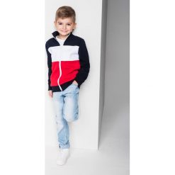 Bluzy chłopięce: BLUZA DZIECIĘCA ROZPINANA BEZ KAPTURA KB004 – GRANATOWA