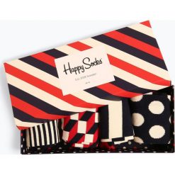 Happy Socks - Skarpety męskie pakowane po 4 szt., niebieski. Niebieskie skarpetki męskie Happy Socks, bez wzorów. Za 149,95 zł.