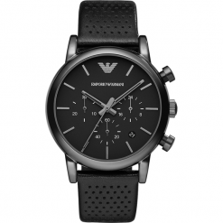 Zegarek EMPORIO ARMANI - Luigi AR1737 Black/Black. Czarne zegarki męskie Emporio Armani. W wyprzedaży za 799,00 zł.