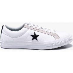 Converse - Tenisówki. Białe trampki męskie marki Converse, z gumy, na sznurówki. W wyprzedaży za 269,90 zł.