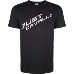Just Cavalli T-shirt. T-shirty męskie Roberto Cavalli, bez wzorów, z bawełny, z okrągłym kołnierzem. Za 279,00 zł.