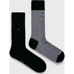 Tommy Hilfiger - Skarpety (2 pack). Czarne skarpetki męskie TOMMY HILFIGER, bez wzorów, z elastanu. W wyprzedaży za 44,90 zł.
