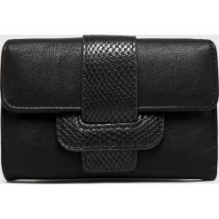 Answear - Portfel. Czarne portfele damskie ANSWEAR, z materiału. Za 49,90 zł.