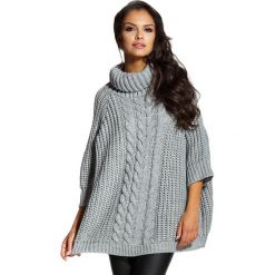 Golfy damskie: Sweter w kolorze szarym