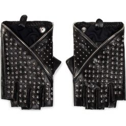 Rękawiczki Damskie KARL LAGERFELD - 201W3608 Black. Czarne rękawiczki damskie KARL LAGERFELD, bez wzorów, ze skóry. Za 539,00 zł.