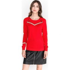 Scotch & Soda Sweter Czerwony. Czerwone bluzy damskie Scotch & Soda, l, bez wzorów, z bawełny, bez rękawów, bez kaptura. Za 447,95 zł.