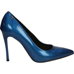 Czółenka - 2318 VER BL18. Niebieskie buty ślubne damskie Venezia, ze skóry. Za 189,00 zł.