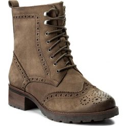 Botki CAPRICE - 9-26210-29 Taupe Nubuc 351. Brązowe botki damskie na obcasie marki Caprice, z nubiku. W wyprzedaży za 269,00 zł.