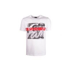 T-shirty z krótkim rękawem Diesel 00S9S4 0091B / T-Joe-Sa. Białe t-shirty męskie Diesel, s, bez wzorów, bez kołnierzyka, krótkie. Za 169,00 zł.