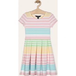 Polo Ralph Lauren - Sukienka dziecięca 128-176 cm. Białe sukienki dziewczęce Polo Ralph Lauren, bez wzorów, z elastanu, casualowe, z krótkim rękawem, krótkie, mini, rozkloszowane. Za 389,90 zł.