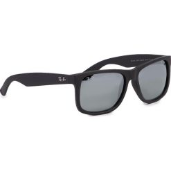 Okulary przeciwsłoneczne RAY-BAN - Justin 0RB4165 622/6G Black/Grey. Czarne okulary przeciwsłoneczne męskie Ray-Ban, z tworzywa sztucznego. W wyprzedaży za 429,00 zł.