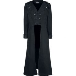 Płaszcze męskie: H&R London Classic Military Coat Płaszcz czarny