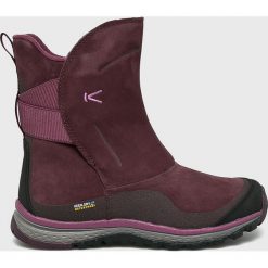 Keen - Śniegowce Winterterra Lea Boot. Fioletowe śniegowce damskie marki Keen, na imprezę, ze skóry, bez zapięcia. W wyprzedaży za 429,90 zł.