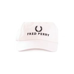 Czapki z daszkiem Fred Perry HW4624. Białe czapki męskie Fred Perry, bez wzorów. Za 128,21 zł.