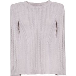 Sweter w kolorze szarym. Szare swetry damskie Stefanel, xl, z wełny. W wyprzedaży za 239,95 zł.