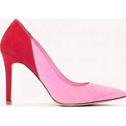 Czółenka: NA-KD Shoes Dwukolorowe czółenka – Pink,Red,Multicolor