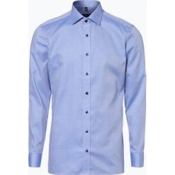 Koszule męskie na spinki: Eterna Slim Fit – Koszula męska niewymagająca prasowania, niebieski
