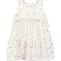 Sukienka "Spencer" w kolorze biało-żółtym. Żółte sukienki niemowlęce name it girls, bez wzorów, bez rękawów, rozkloszowane. W wyprzedaży za 49,95 zł.