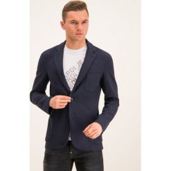 Marynarka Trussardi Jeans 52H00063. Niebieskie marynarki męskie Trussardi Jeans, m, bez wzorów, z elastanu, casualowe. W wyprzedaży za 499,00 zł.