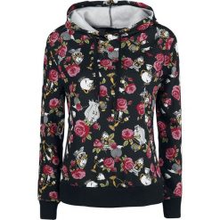 Piękna i Bestia Floral Bluza z kapturem damska czarny. Czarne bluzy z kapturem damskie Piękna i Bestia, l. Za 184,90 zł.