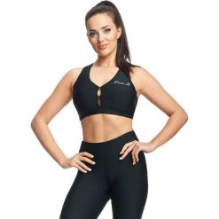 Stanik sportowy Push-up "Spin" - black. Czarne topy damskie FJ!, s, bez wzorów, z elastanu, bez rękawów, do biegania. W wyprzedaży za 126,75 zł.