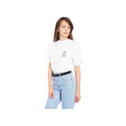 T-SHIRT TUMBLR. Białe t-shirty damskie marki Rebeka, m, z nadrukiem. Za 49,00 zł.