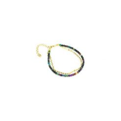 Bransoletka Chryzokola złoto. Żółte bransoletki damskie z cyrkoniami marki Brazi druse jewelry, złote. Za 180,00 zł.