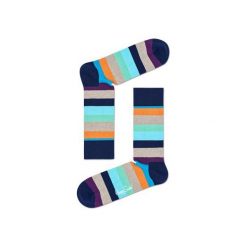 Skarpetki Happy Socks STR01-6007. Brązowe skarpetki męskie marki Happy Socks, z bawełny. Za 24,43 zł.