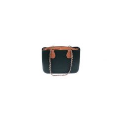 TORBA MEDIUM LUX GREEN. Zielone torebki klasyczne damskie Doubleu bag, bez wzorów, eleganckie, bez dodatków. Za 271,20 zł.