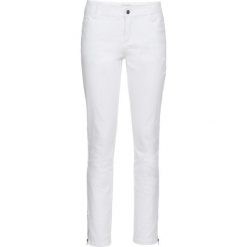 Krótsze spodnie SKINNY bonprix biały. Białe rurki damskie marki bonprix. Za 89,99 zł.