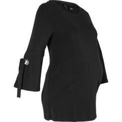 Bluza ciążowa bonprix czarny. Czarne bluzy damskie bonprix, w paski, bez rękawów, bez kaptura. Za 59,99 zł.