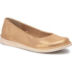 Półbuty LASOCKI - ALEXA-01 Golden. Żółte półbuty damskie Lasocki, ze skóry. Za 149,99 zł.