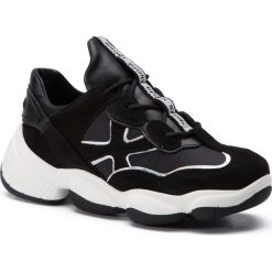 Sneakersy BRONX - 66240-CP BX 1574 Suede/Soft Nappa/Parachute. Czarne półbuty damskie Bronx, ze skóry. W wyprzedaży za 359,00 zł.