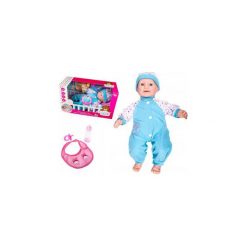 Lalka Interaktywna Baby Bobas 46cm + Akcesoria Y34. Szare śliniaki marki ElektroStator, z materiału. Za 59,00 zł.