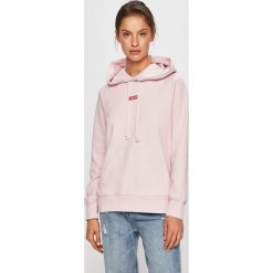Levi's - Bluza. Różowe bluzy damskie Levi's®, s, bez wzorów, z bawełny, bez rękawów, z kapturem. Za 279,90 zł.