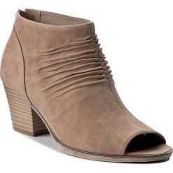 Botki GABOR - 21.641.42 Alpaca. Brązowe botki damskie na obcasie marki Gabor, z nubiku. W wyprzedaży za 219,00 zł.