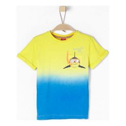 S.Oliver T-Shirt Chłopięcy 128/134 Niebieski. Niebieskie t-shirty chłopięce z nadrukiem marki S.Oliver, z bawełny, z krótkim rękawem. Za 60,00 zł.