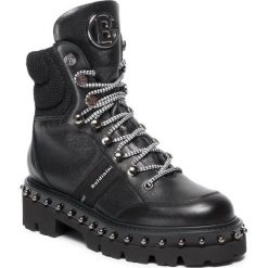 Trapery Baldinini 014020P13ZGLOKNENE. Czarne buty trekkingowe damskie Baldinini, bez obcasa, bez zapięcia. W wyprzedaży za 1389,00 zł.
