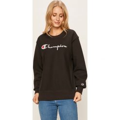 Champion - Bluza. Czarne bluzy damskie Champion, s, z aplikacjami, z bawełny, bez rękawów, bez kaptura. W wyprzedaży za 219,90 zł.