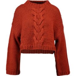 Swetry klasyczne damskie: Native Youth SIENNA Sweter rust