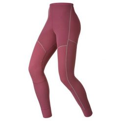 Odlo Spodnie Pants long X-WARM bordowe r. L. Czerwone spodnie sportowe damskie marki Odlo, l. Za 174,93 zł.
